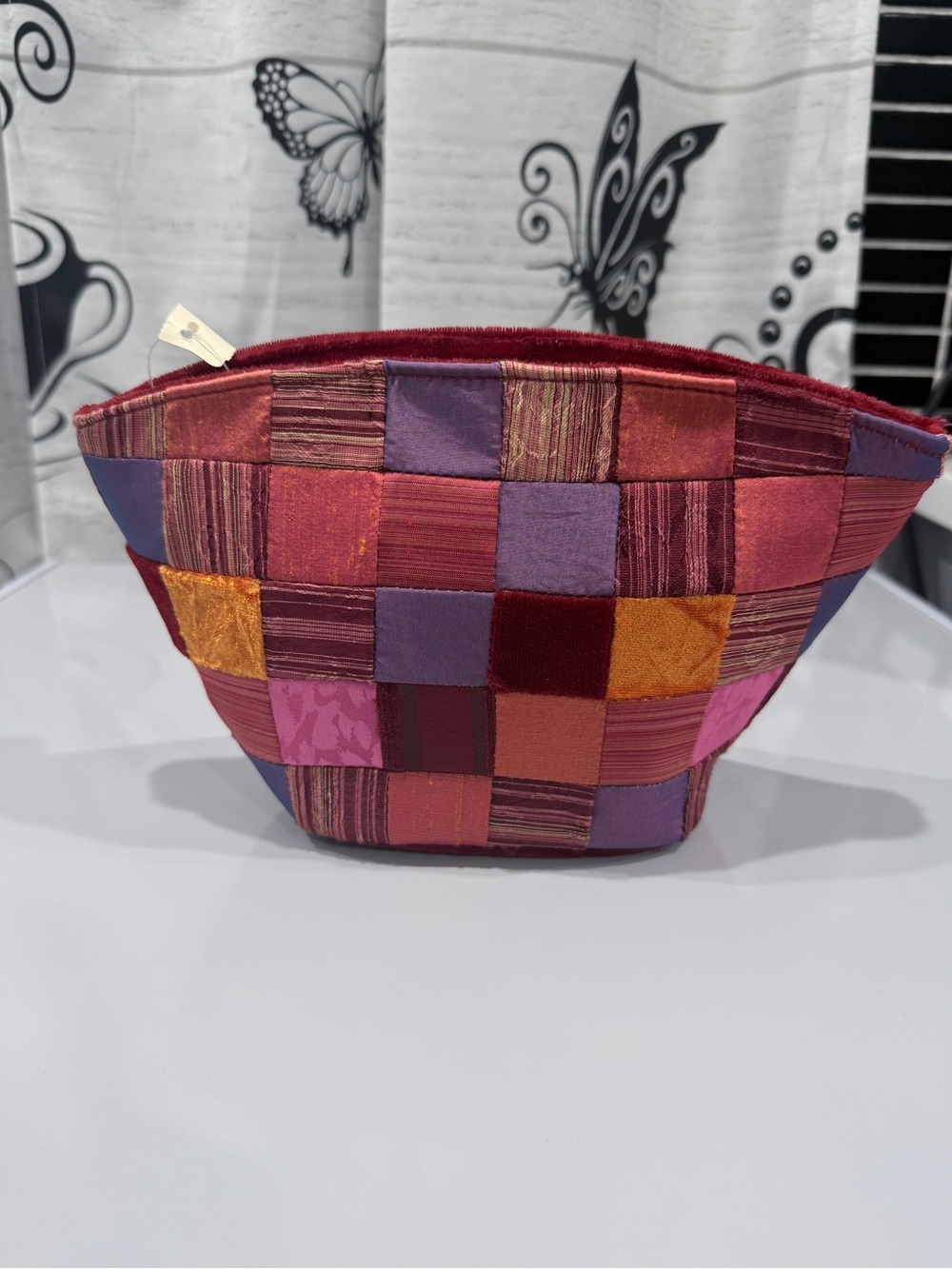 Patchwork Multi-Color Cosmetic Pouch – Women’s Travel Makeup Bag